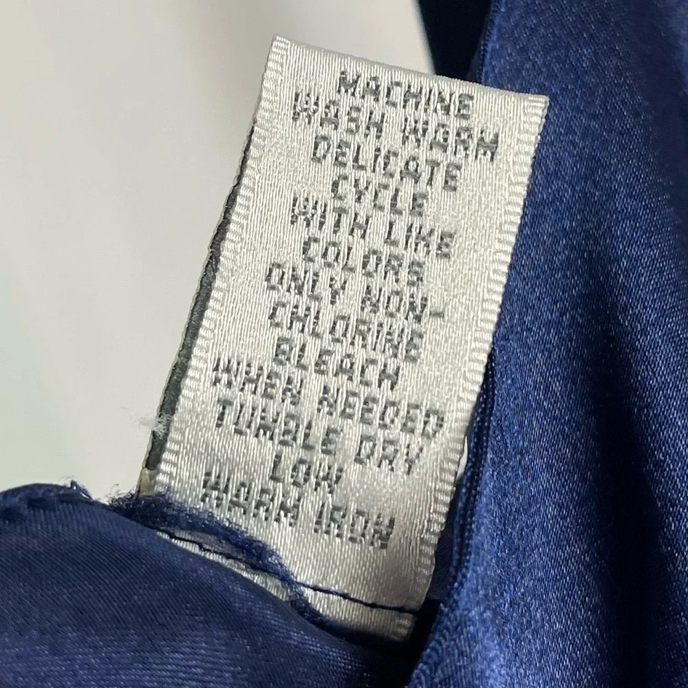 Vintage Erika Taylor Large Embroidered Satin Silky Slip Dress Lingerie Heart - Picture 8 of 9